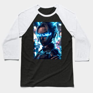 Cyberpunk Hotties (36) - Beautiful Sci fi Women Baseball T-Shirt